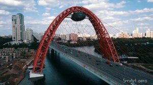 DJI Mavic Pro Platinum. 4k video. Живописный мост Москва