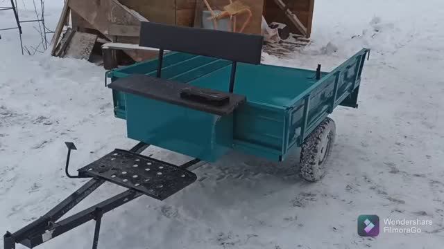 Прицеп для мотоблока МТЗ. МП-700. он же ТМ-500. Как белорусские маркетологи создали прицеп. смотреть онлайн