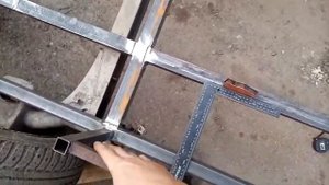 Самодельный Прицеп для самодельного минитрактора 1 Часть