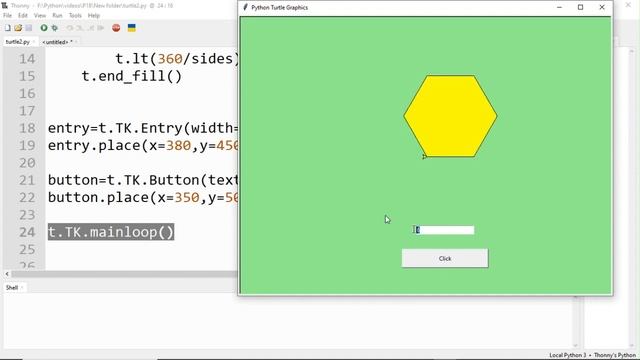 Python Tutorial for Beginners 18 | Graphics Using Python Turtle Module