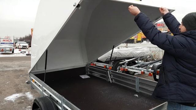 Пластиковая крышка 133 см для прицепа МЗСА 817701 смотреть онлайн