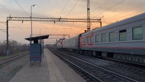 Электровоз ЭП1М-645 С поездом №360Ч Калининград-Адлер