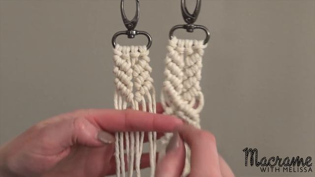 #4 of 4: DIY Macrame Tutorial: Macra-Mini Key Chain for Beginners