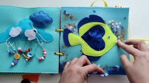 Развивающая книжка из фетра для малышей