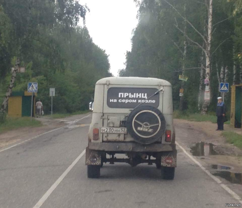 Забавные надписи на автомобилях.