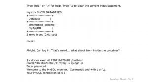 MySQL : connecting to a docker-compose mysql container denies access but docker running same image