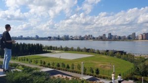 Библиотека города Казань, вид на реку Казанку.