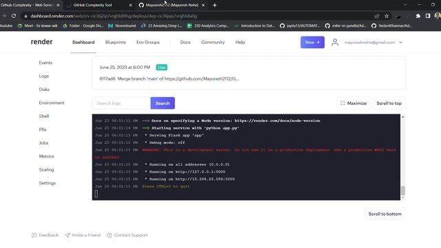 GitHub Repositories Complexity Tool Project Using Python-Flask #python #flask #render