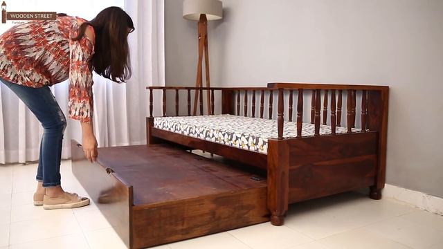 Divan – Shop Dicaprio Divan in Teak Finish online – Wooden Street смотреть онлайн