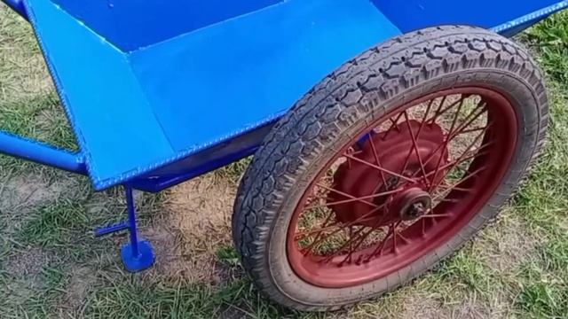 Тачка строительная своими руками с откидной подножкой. смотреть онлайн