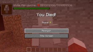 White Herobrine vs Wither storm in minecraft creepypasta