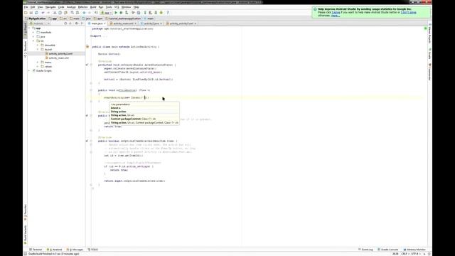 [Android - java - Tutorial] Start new Activity by clicking on a Button смотреть онлайн