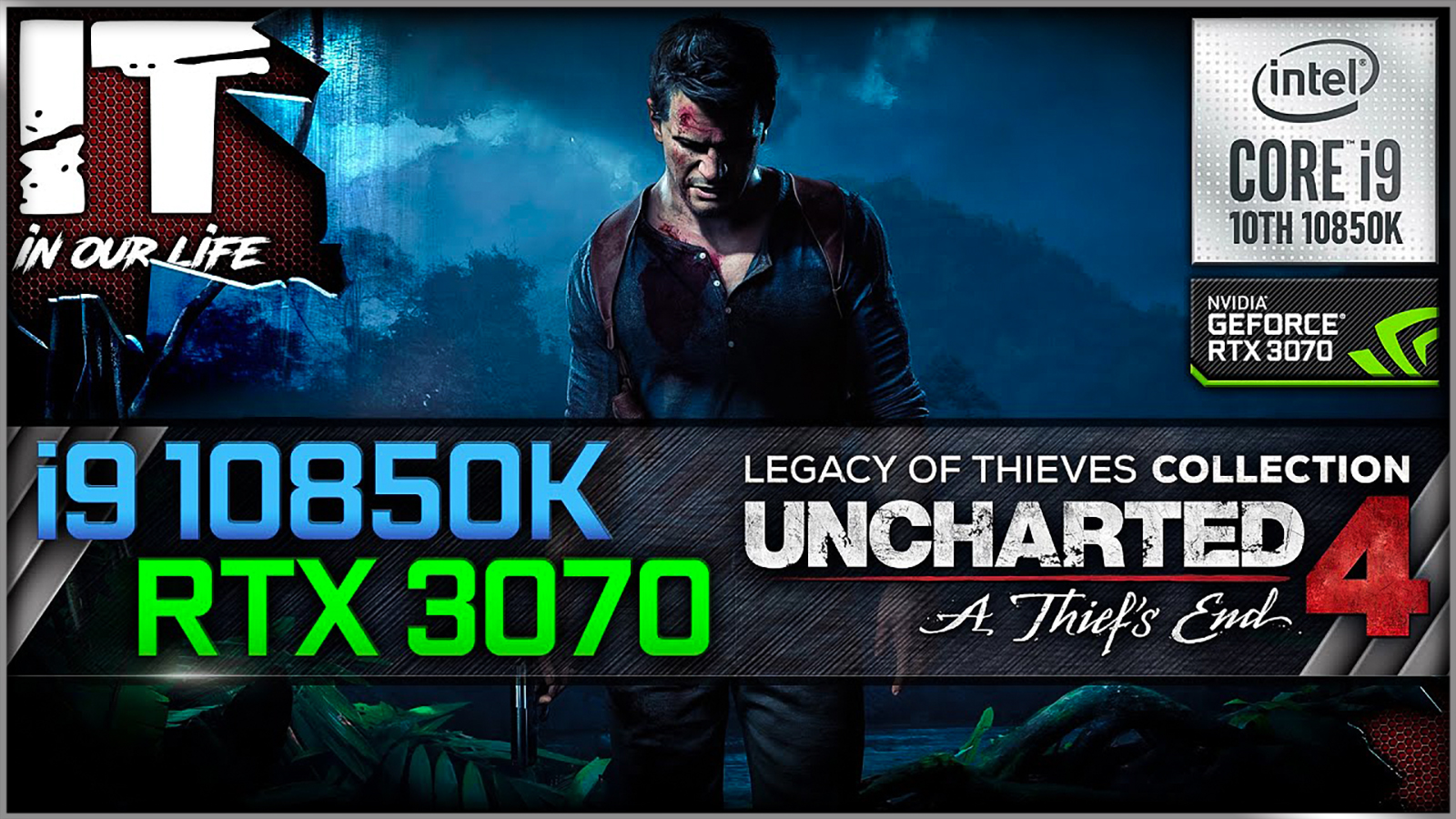 Uncharted 4: A Thief's End - i9 10850K + RTX 3070 | Gameplay | Frame Rate Test | 1080p, 1440p, 2160p