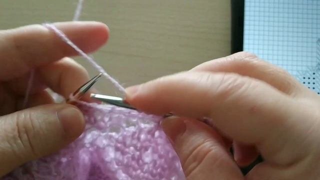 МК.Пуховый Бабушкин Платок Спицами.Часть 8.Угол 7-8 ./Knitted Head Scarf