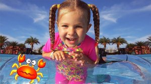 Diana and papa at the Water Park