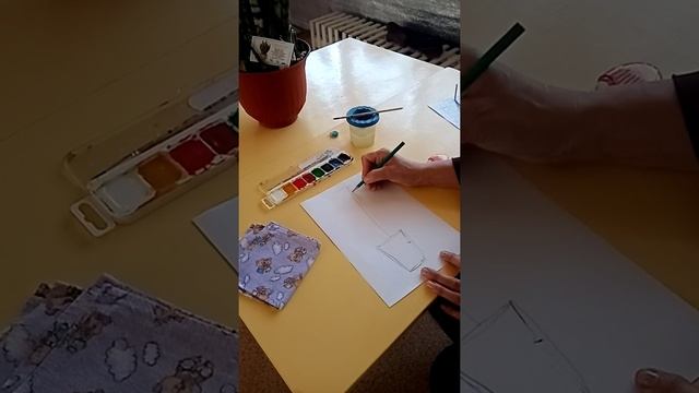 Рисование. Комнатное растение. смотреть онлайн