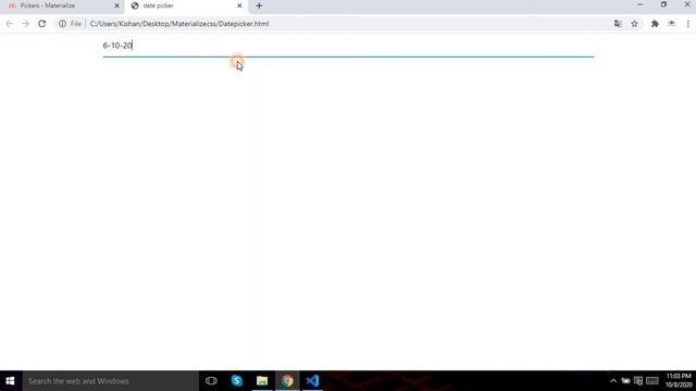 Materialize css date picker- #34 Date Picker смотреть онлайн