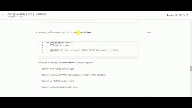 Learn to Program: The Fundamentals Coursera Week 2 quiz Answer смотреть онлайн