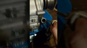 Замена масла в двигателе МБ Нева зимой