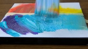 Учебное пособие по рисованию акриловой краской с двойной экспозицией для влюбленной пары!