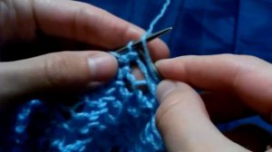 Вязание спицами. Узор ажурная сетка. Knitting. The pattern openwork mesh.