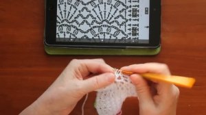 Вязание.Ажурный чепчик