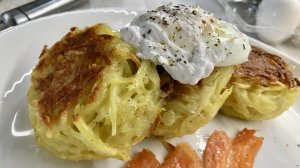 ЛУЧШИЙ ЗАВТРАК для ЛЮБИМОЙ, ресторанные ДРАНИКИ с сыром и яйцом пашот