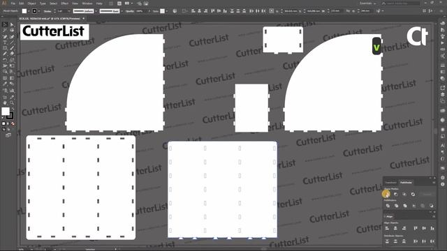Векторный макет, Дизайн, лазерного реза, Органайзер офисный, для начинающих, illustrator, CorelDraw смотреть онлайн
