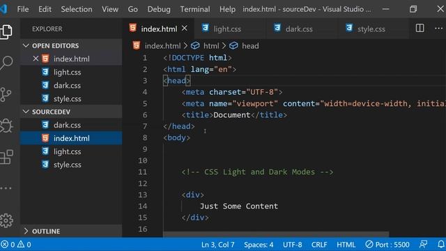 Implement Dark Mode in Websites Using CSS Media Queries