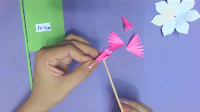 How to Make Beautiful Flower with Paper - Making Paper Flowers Step by Step - DIY Paper Flowers #19 смотреть онлайн