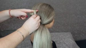 НЕВЕРОЯТНО КРАСИВЫЙ НИЗКИЙ ПУЧОК ? Модная прическа 2021