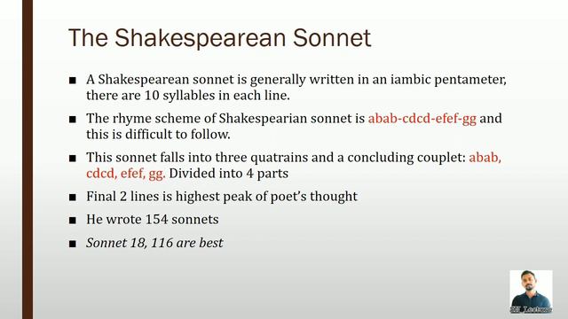 Literary Forms & Criticism | Unit-I Poetry | 'Sonnet'| Sabarinathan. V | Loyola College, Mettala смотреть онлайн