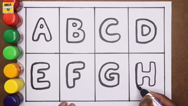 A for Apple, B for Ball,Alphabets, छोटे बच्चों की पढ़ाई, Coloring #toddlers  #abcdsongs #kidssongs