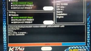 Mitsubishi Ecu MH8305F writing via k line