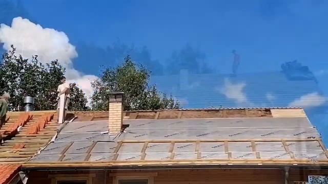 через 5лет.Утепляем крышу заново