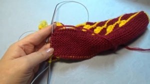 Вязание спицами домашние тапочки