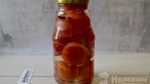 Помидоры под снегом с чесноком на зиму