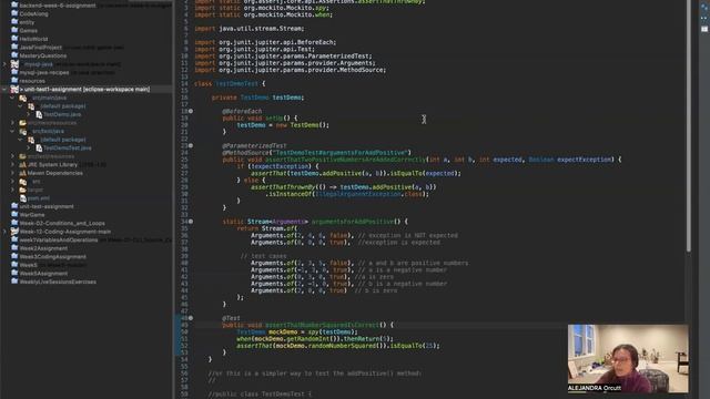 JUnit testing