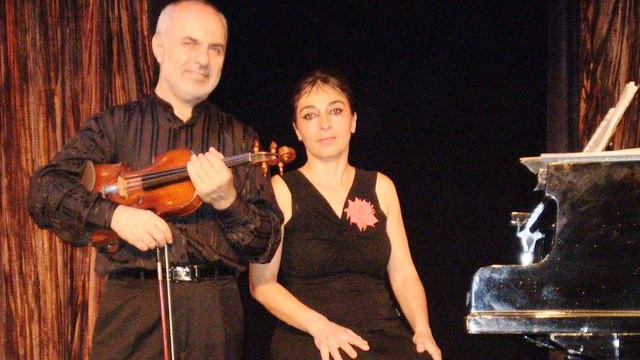 violin Artash Terzian piano-Zozefina Orfanidi Moldavian folk music- Nanurizma Berceuse