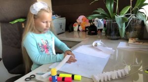 Оригами гусеница