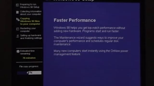 Installing the rare floppy disk version of Windows 98, in real-time смотреть онлайн