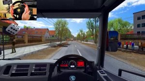 Eicher Lorry Driving Through Heavy Traffic Thrustmaster Steering Wheel Euro Truck Simulator 2 Part