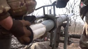 Боевая работа расчета миномета «Нона-М1»