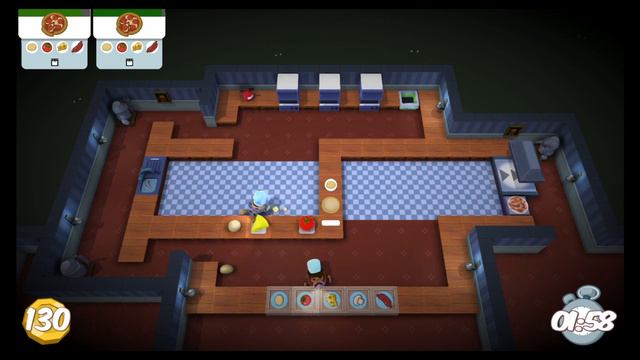 Overcooked Level 4-1 2 Player Co-op 3 Stars (PS4) смотреть онлайн