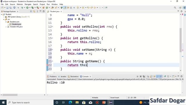 Setter and Getter Methods in Java | How to Create Getter and Setter Methods in Java