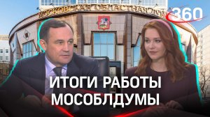 Важные изменения подмосковного законодательства. Игорь Брынцалов. Итоги работы Мособлдумы