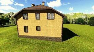 Готовый проект двухэтажного дома с подвалом в Туле и Москве