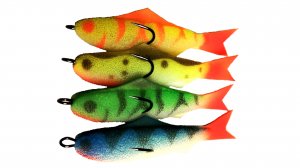 Самодельные поролоновые рыбки. Пять видов.