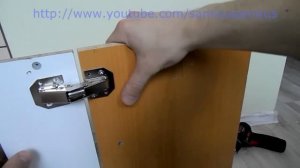 Мебельная петля не требующая фрезеровки