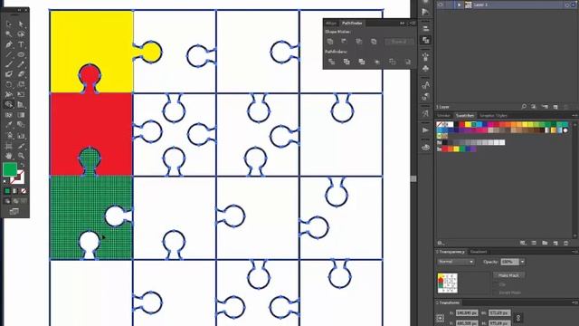 Puzzle background - Adobe Illustrator cs6 tutorial. How to draw puzzle jigsaw wallpaper. смотреть онлайн